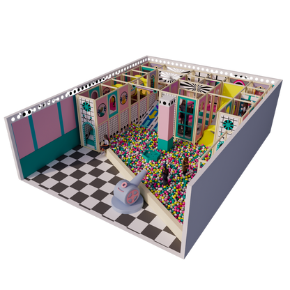 The Pastel Horizon Bespoke Compact Indoor Soft Play System