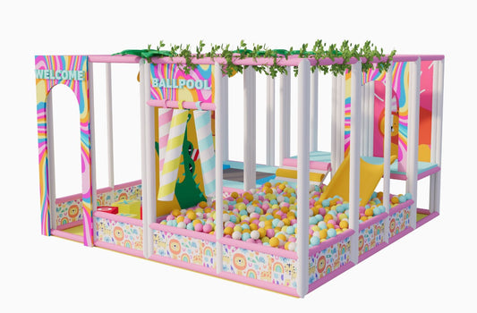 Custom Mini Kit with Trampoline & Ball Pit Slide