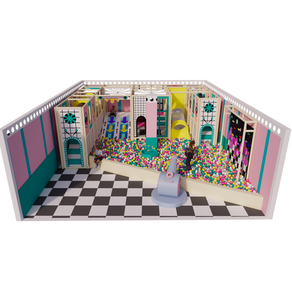 The Pastel Horizon Bespoke Compact Indoor Soft Play System