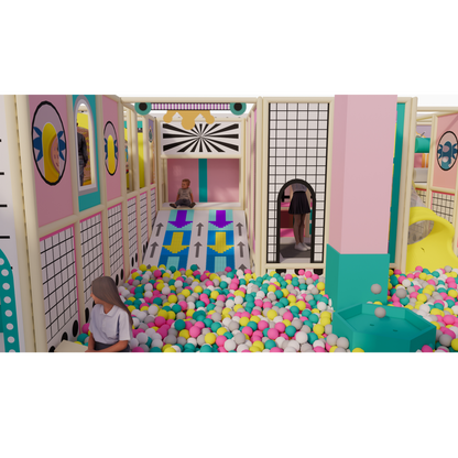 The Pastel Horizon Bespoke Compact Indoor Soft Play System
