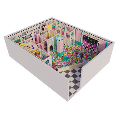 The Pastel Horizon Bespoke Compact Indoor Soft Play System