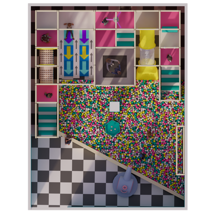 The Pastel Horizon Bespoke Compact Indoor Soft Play System