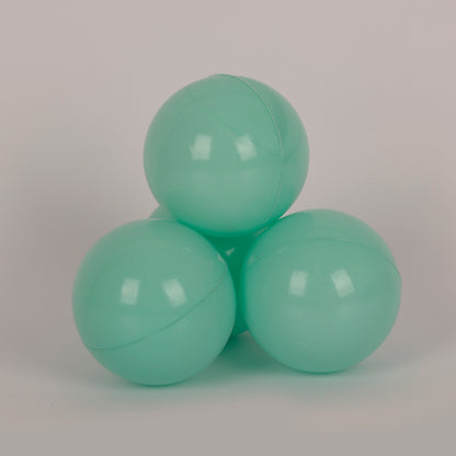 70MM x 1500PCS Soft Play Balls for Ball Pits - Mint/Green/Silver