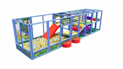 Indoor Soft Play Area & Soft Playground With Jungle Theme - 8x2x2M SPE-822-59