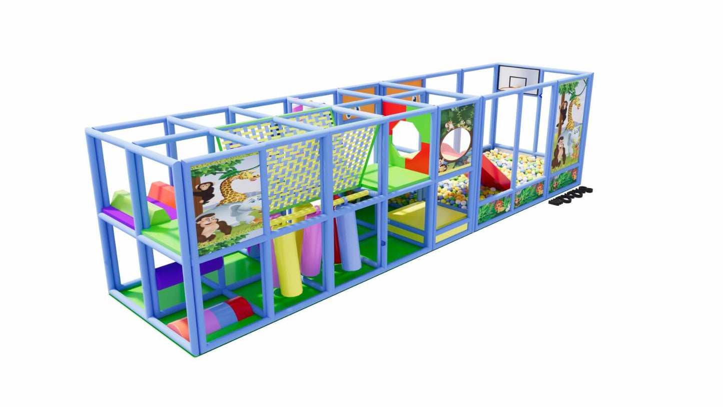 Indoor Soft Play Area & Soft Playground With Jungle Theme - 8x2x2M SPE-822-59