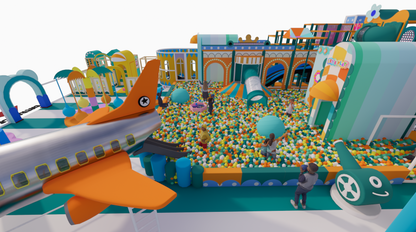 AeroHorizon Bespoke Multi-Level Commercial Soft Play System