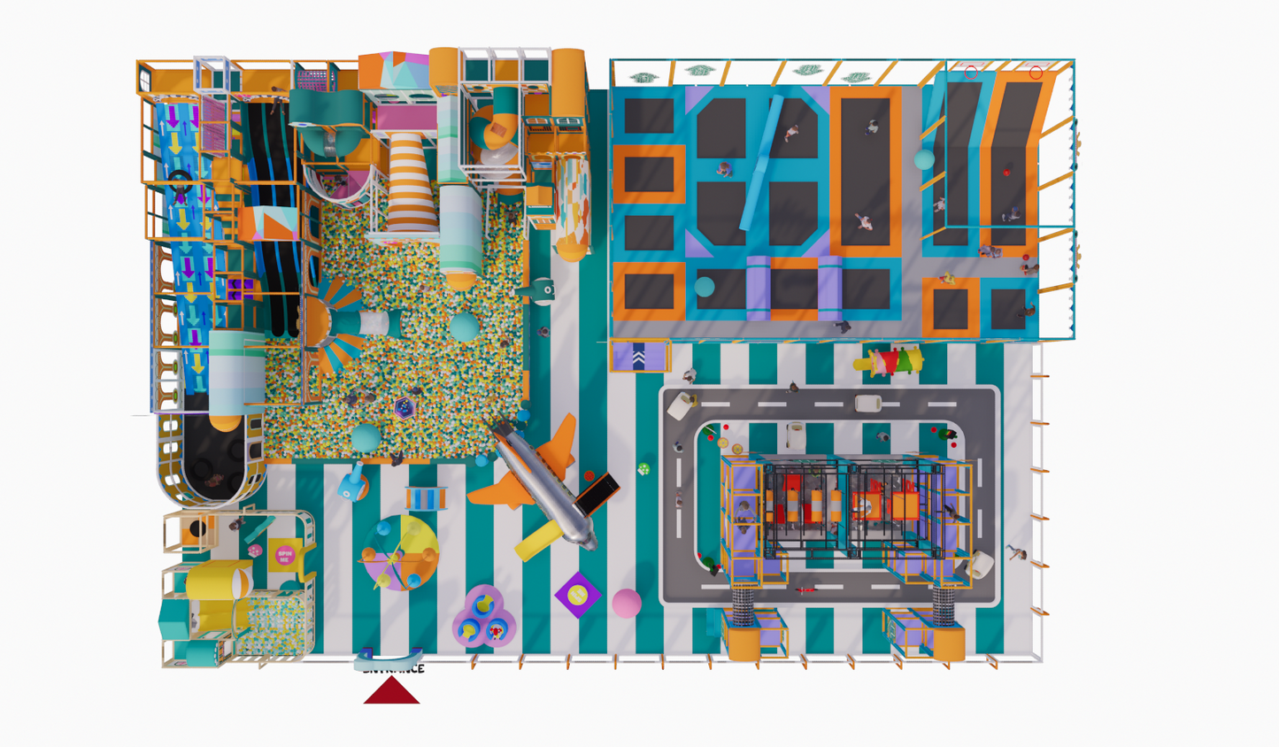 AeroHorizon Bespoke Multi-Level Commercial Soft Play System