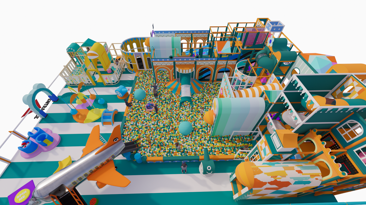 AeroHorizon Bespoke Multi-Level Commercial Soft Play System