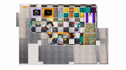 The Pastel Horizon Multi-Level Soft Play Maze System