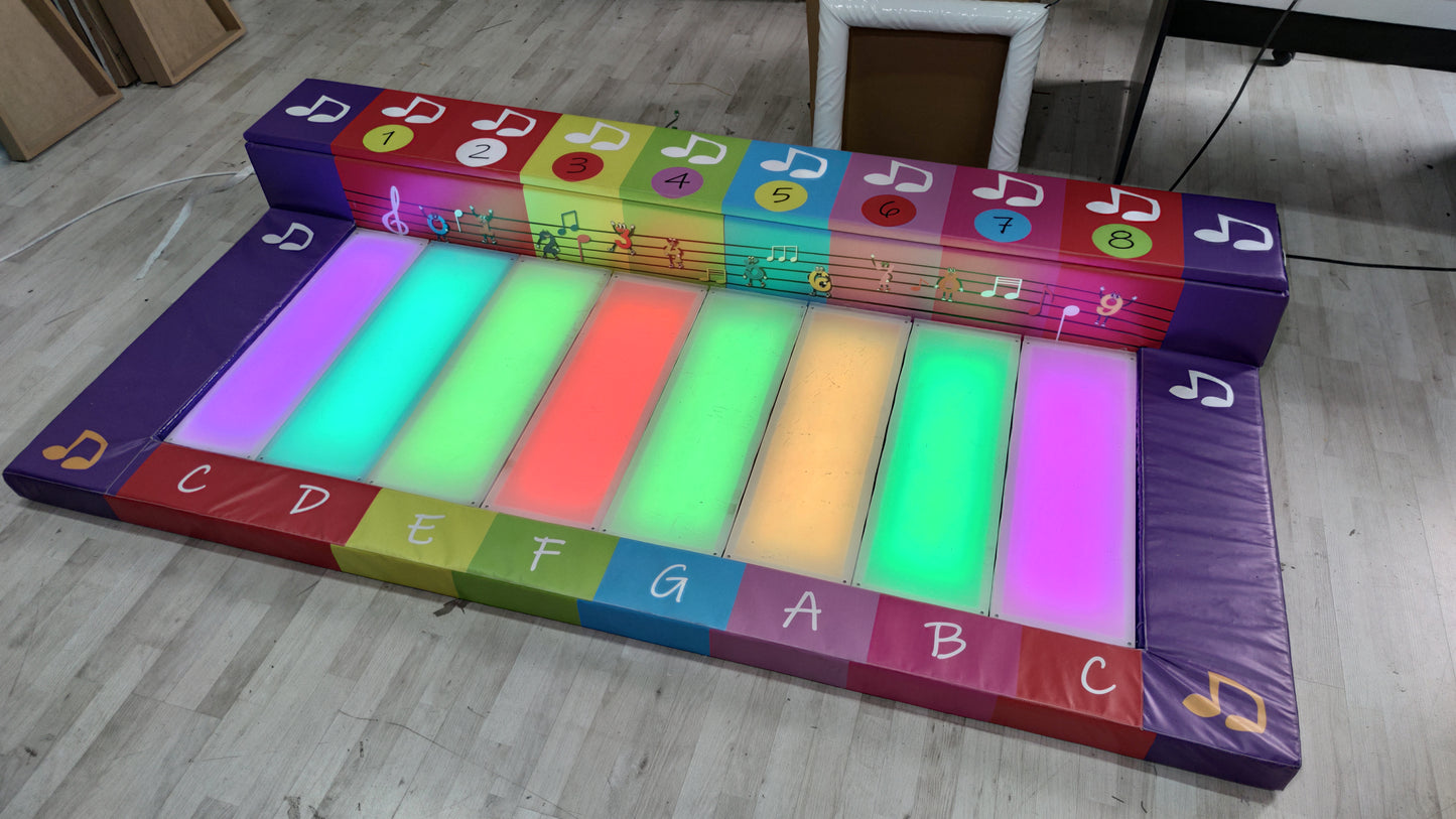 Interactive Colourful Flat Piano