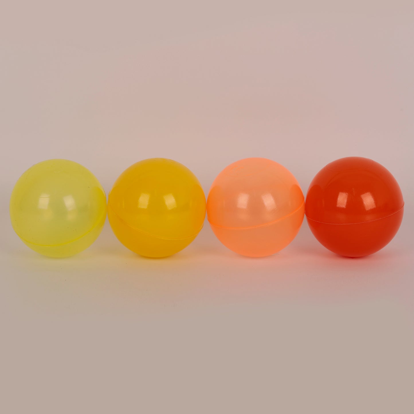 7CM x 500PCS Commercial Soft Play Ball For Ball Pit - Transparent Orange