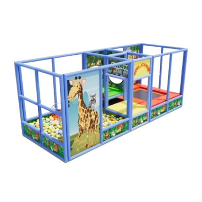 Indoor Soft Play Area & Soft Playground With Animal Theme - 5x2x2 M SPE-522-39