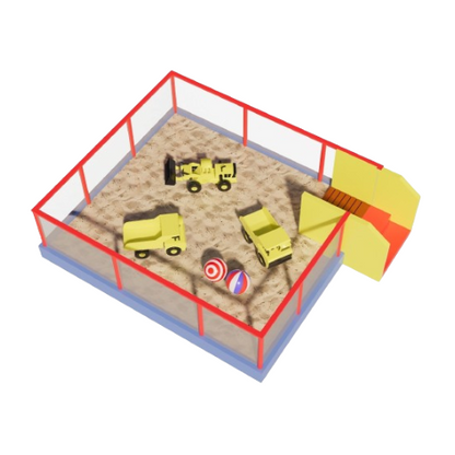 Sand Box Playground for Children - 300x100x300 cm