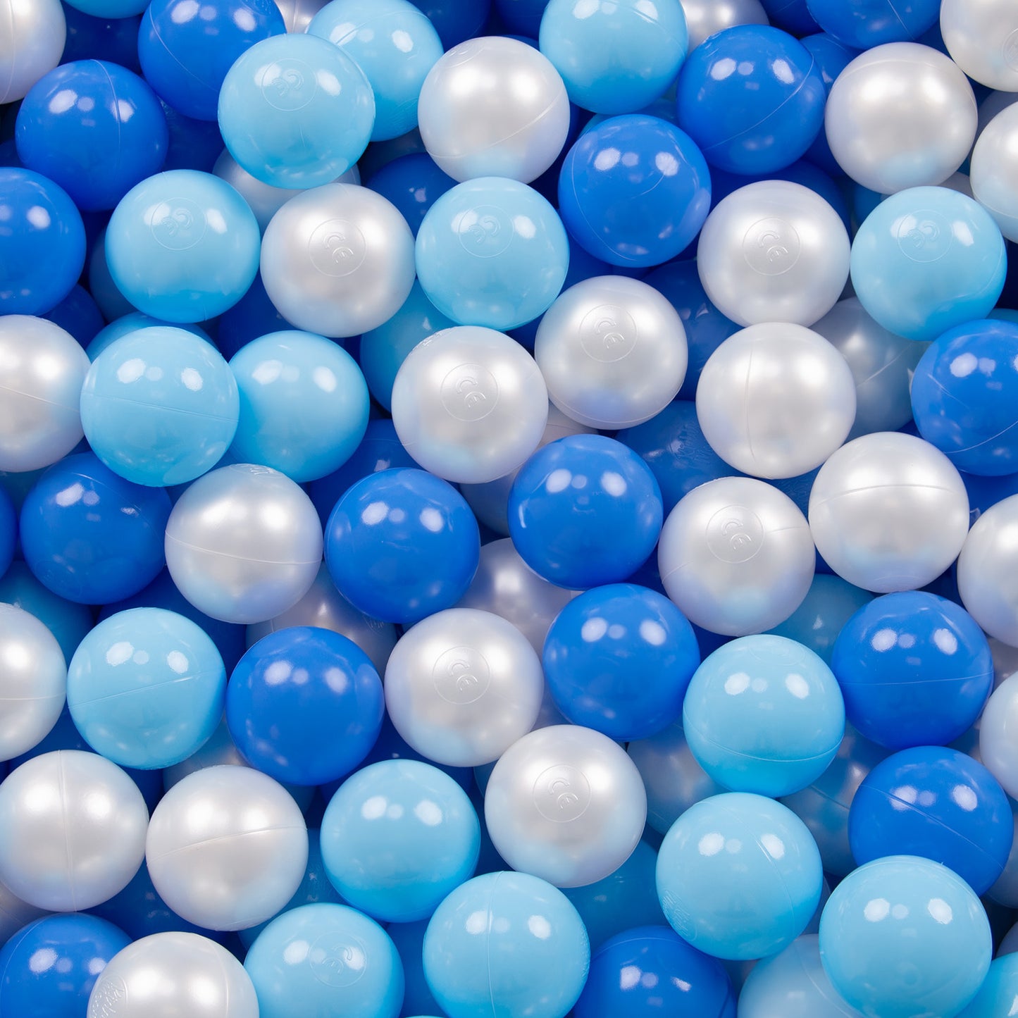 70MM x 1500PCS Soft Play Balls for Ball Pits - Dark Blue/Mint/White