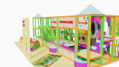 Indoor Playground with Toddler Toys Front Garden