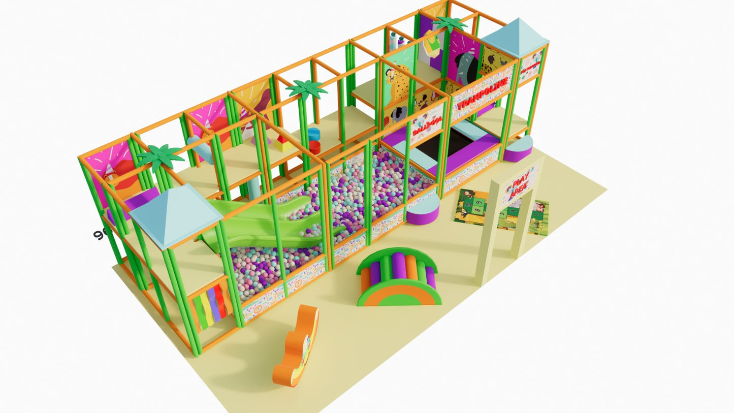 Indoor Playground with Toddler Toys Front Garden