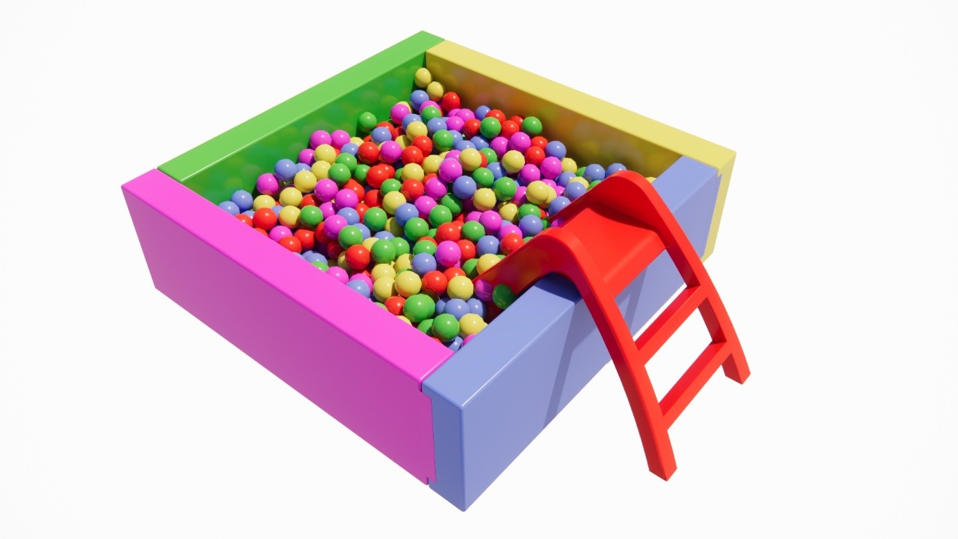 Sponge Ball Pool with Slide